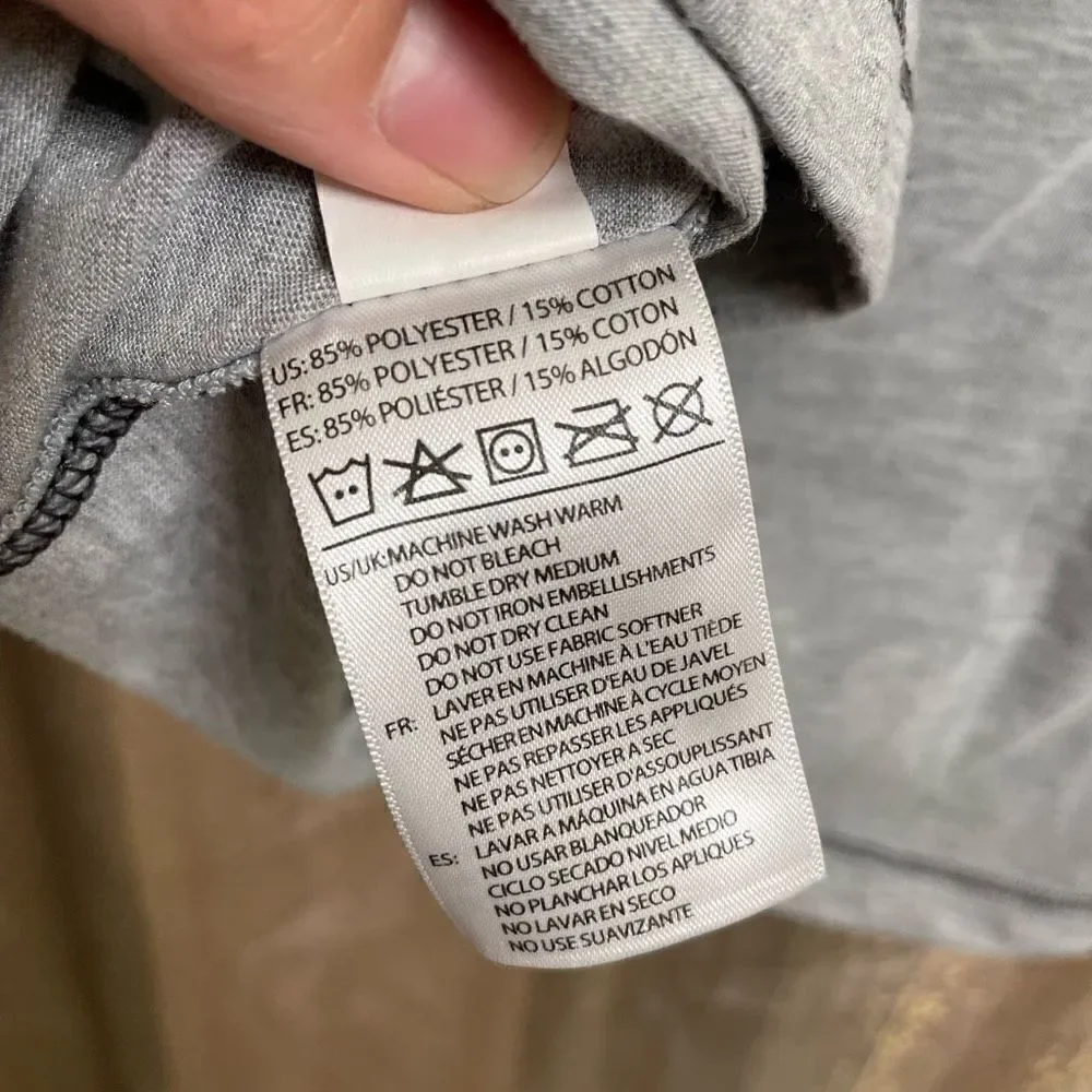 Fox Fox Racing Women’s M Grey Active Tech Classic Logo T-Shirt Short Sleeves - Picture 5 of 6